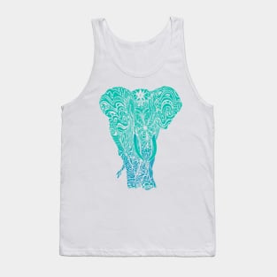 Not a circus turquoise elephant by #Bizzartino Tank Top